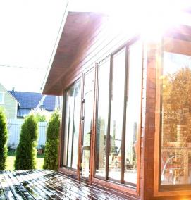 Окна раздвижные алюминиевые для веранды - тип 4