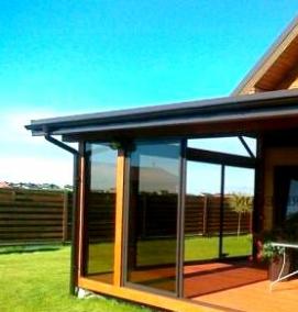 Окна раздвижные алюминиевые для веранды - тип 2