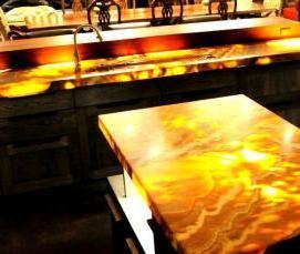 Оникс коричневый столешница - модель 1