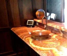 Оникс коричневый столешница - модель 3