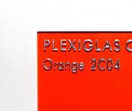Оранжевое оргстекло - тип 3