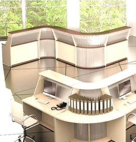 Оргстекло на ресепшн - модель 3