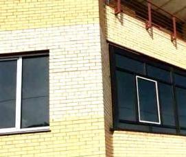 Остекление без профиля - модель 3