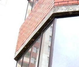 Остекление металлическим профилем - тип 2