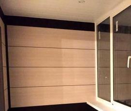 Отделка балкона аркой - вариант 1