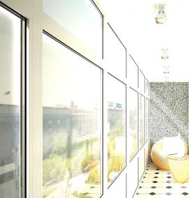 Отделка балкона керамогранитом - тип 2