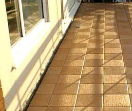 Отделка балкона плиткой - тип 1