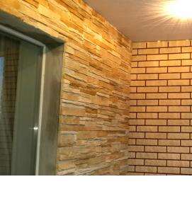 Отделка балкона под кирпич - вариант 4