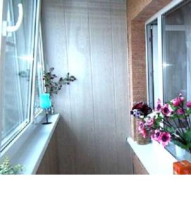 Отделка балкона под кирпич - вариант 2