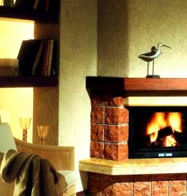 Отделка камина керамогранитом - тип 4