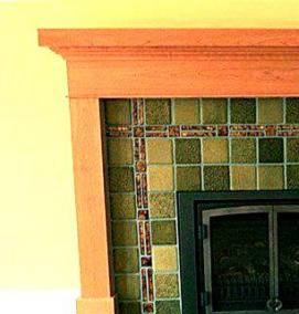 Отделка камина керамогранитом - тип 3