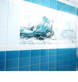 Отделка панелями пвх ванной комнаты - модель 1