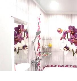 Отделка панелями пвх ванной комнаты - модель 4