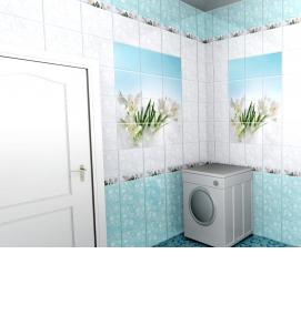 Отделка панелями пвх ванной комнаты - модель 3