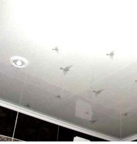 Отделка потолка панелями пвх - вариант 2