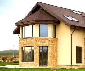 Отделочные работы фасада дома - тип 4