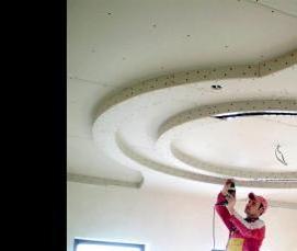 Отделочные работы потолки из гипсокартона - модель 4