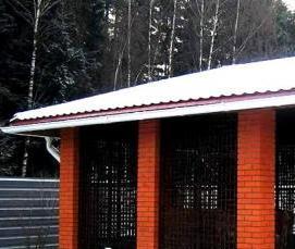 Открытые беседки с барбекю - вариант 4