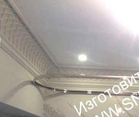 Овальный натяжной потолок - вариант 4