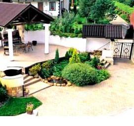 Озеленение придомовой территории - модель 3