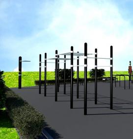 Озеленение спортивных площадок - вариант 4