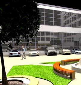 Озеленение территории школы - тип 3