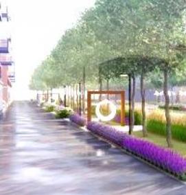 Озеленения улиц города - модель 2