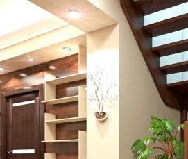 П-образная деревянная лестница - тип 1