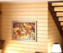 П-образная деревянная лестница - тип 3