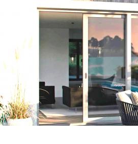 Панорамные раздвижные двери - модель 4