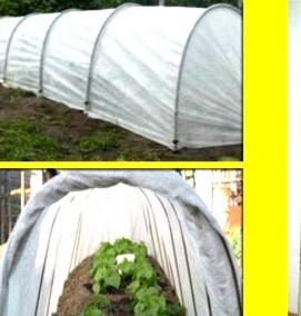 Парник из спанбонда с дугами - вариант 2