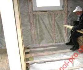 Пароизоляция для пола в деревянном доме - вариант 1