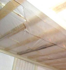 Пароизоляция для потолка в деревянном доме - вариант 2