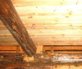 Пароизоляция для потолка в деревянном перекрытии - тип 1