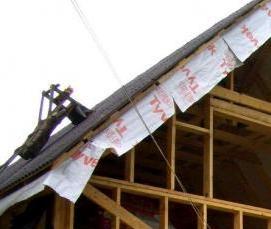 Пароизоляция фронтона - модель 2