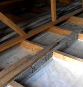 Пароизоляция между балок - вариант 2