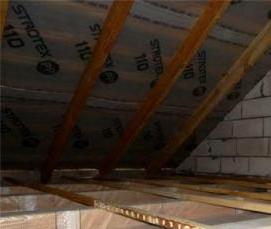 Пароизоляция потолка при холодном чердаке - модель 4