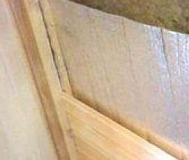 Пароизоляция стен деревянного дома внутри - вариант 4