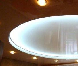 Парящий натяжной потолок без подсветки - вариант 2