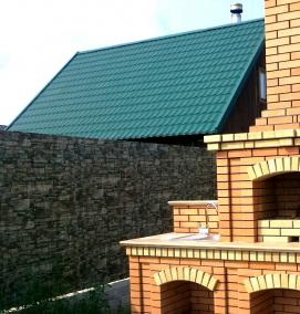 Печь-барбекю из кирпича - тип 2