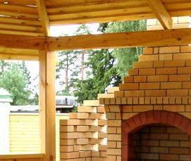 Печь для зоны барбекю - вариант 3