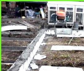 Пеноблоки под теплицу - вариант 2