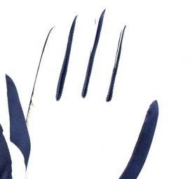 Перчатки кожаные рабочие желтые - тип 1