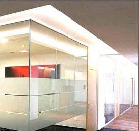 Перегородка прозрачная межкомнатная - вариант 3