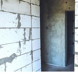 Перегородки межкомнатные из пеноблоков - вариант 4