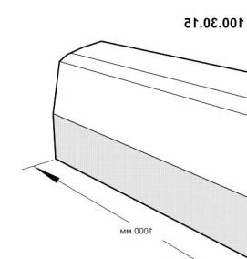 Перегородочные блоки 100x300x600 - вариант 1