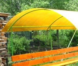 Переносная беседка из профильной трубы - тип 1