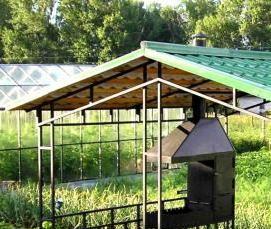 Переносная беседка из профильной трубы - тип 3