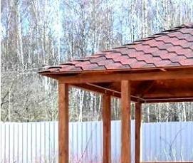 Переносная беседка из профильной трубы - тип 2