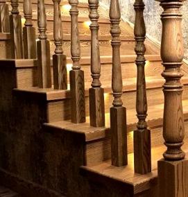 Перила для лестницы с подсветкой - вариант 2